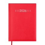 Ежедневник датированный 2026 Buromax Classic A5 из бумвинила с поролоном 336 страниц красный (BM.21121-05)