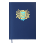 Ежедневник датированный 2025 Buromax Heraldry A5 из искусственной кожи 336 страниц темно-синий (BM.21128-03)
