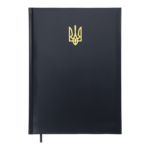 Ежедневник датированный 2026 Buromax Powerful A4 из бумвинила с поролоном 336 страниц Темно-синий (BM.2749-03)