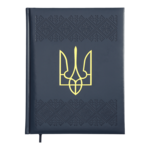 Ежедневник датированный 2026 Buromax Heraldry A4 из искусственной кожи 336 страниц Кобальтовый (BM.2750-54)
