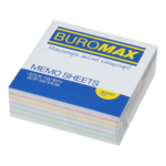 Блок бумаги для записей Buromax Люкс Радуга 90х90х30 мм, склеенный (BM.2242)