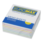 Блок бумаги для записей Buromax Люкс Радуга 90х90х40 мм, склеенный (BM.2246)