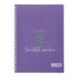 Тетрадь для записей B5 Buromax Arabeski 80 листов в линию пластиковая обложка (BM.2586-07)