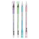 Набор гелевых ручек пиши-стирай Buromax Study 0.5 мм синие чернила 4 шт (BM.8310-01.4)