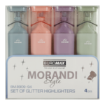 Набор текстовых маркеров Buromax Morandi Style 1-4 мм 4 шт (BM.8909-94)