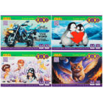 Альбом для рисования А4 30 листов ZiBi 120 г/м2, на скобе (4 шт в блистере) (ZB.1425.4)