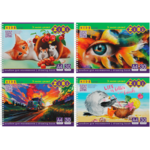 Альбом для рисования А4 30 листов ZiBi 120 г/м2, на пружине (4 шт в блистере) (ZB.1441.4)