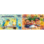 Скетчбук А4 24 листа ZiBi 100 г/м2, белый блок, клееный (2 шт в блистере) (ZB.1466.2)