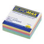 Блок бумаги для заметок с клейким слоем Buromax 75х75 мм, 250 листов, пастель (BM.2315-99)