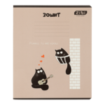 Тетрадь ученическая общая Zibi Crazy Cat в клетку 48 листов (ZB.1703-26)