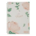 Тетрадь для записей Buromax Arabeski A5 80 листов в клетку, пластиковая обложка (BM.2587-27)