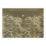 Папка-конверт на кнопці Buromax Military А4, матовий непрозорий пластик (BM.3943-04)