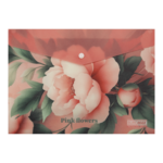 Папка-конверт на кнопці Buromax Arabeski А4, матовий непрозорий пластик (BM.3943-10)