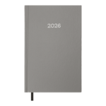 Ежедневник датированный 2026 Buromax Simple A5 из бумвинила 320 страниц серый (BM.21166-09)