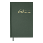 Ежедневник датированный 2026 Buromax Zest A5 из бумвинила 320 страниц зеленый (BM.21167-04)