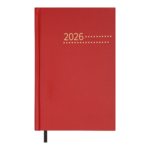 Ежедневник датированный 2026 Buromax Zest A5 из бумвинила 320 страниц красный (BM.21167-05)
