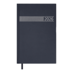 Ежедневник датированный 2026 Buromax Time A5 из бумвинила 320 страниц синий (BM.21168-02)