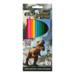 Олівці кольорові ZiBi Dino, тригранний корпус, 12 кольорів (ZB.2455)