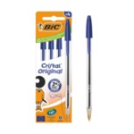 Комплект ручок BIC Cristal, синя, 0,4 мм, 4 шт. в упаковці (bc516332)