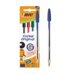 Комплект ручок BIC Cristal, асорті, 4шт в упаковці (bc516834)