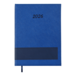 Ежедневник датированный 2026 Buromax Prestige из искусственной кожи А5 336 страниц синий (BM.21147-02)