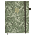 Ежедневник датированный 2026 Buromax Military из искусственной кожи А5 336 страниц хаки (BM.21134-59)