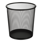Кошик для паперів, 12 л., круглий, металевий, чорний Buromax (BM.6272-01)