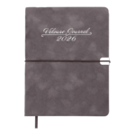 Ежедневник датированный Buromax Velour из искусственной кожи А5 336 страниц серый (BM.2134-09)