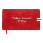Еженедельник датированный 2026 Buromax Velour из искусственной кожи 153x87 мм 128 страниц красный (BM.2902-05)