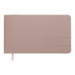 Еженедельник датированный 2026 Buromax Light Morandi из искусственной кожи 153x87 мм 128 страниц какао (BM.2910-40)