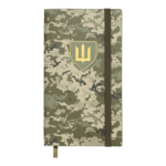 Еженедельник датированный 2026 Buromax Military из искусственной кожи 85x153 мм 128 страниц светло-зеленый (BM.2896-15)