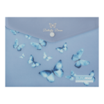 Папка-конверт на кнопці A5 Buromax Arabeski матовий напівпрозорий пластик (BM.3919-45)