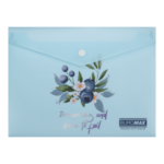 Папка-конверт на кнопці A5 Buromax Arabeski матовий напівпрозорий пластик (BM.3919-52)