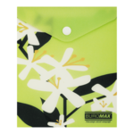 Папка-конверт на кнопці A6 Buromax Arabeski матовий напівпрозорий пластик (BM.3922-15)