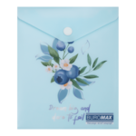 Папка-конверт на кнопці A6 Buromax Arabeski матовий напівпрозорий пластик (BM.3922-52)