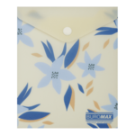 Папка-конверт на кнопці A6 Buromax Arabeski матовий напівпрозорий пластик (BM.3922-53)