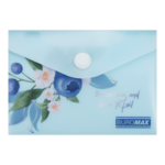 Папка-конверт на кнопці A7 Buromax Arabeski матовий напівпрозорий пластик (BM.3923-52)