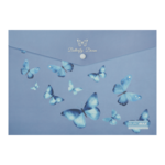 Папка-конверт на кнопці A4 Buromax Arabeski матовий напівпрозорий пластик (BM.3943-45)