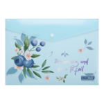 Папка-конверт на кнопці A4 Buromax Arabeski матовий напівпрозорий пластик (BM.3943-52)