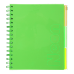 Зошит на пружині Buromax Neon B5 120 аркушів у клітинку 3 роздільники зелений (BM.24359911-04)