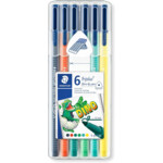 Набор фломастеров STAEDTLER triplus my colours Dino, 6 цветов, 1 мм (ST.323SB6CS1002)