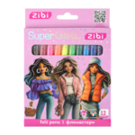 Фломастеры Zibi Super Girl, 12 цветов (ZB.2824)