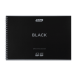 Альбом для малювання Zibi Black A4, 20 арк., 120 г/м², на пружині (ZB.1440-01)