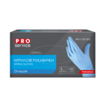 Рукавички нітрилові PRO Service блакитні, розмір S, 100 шт/уп (pr.17301306)
