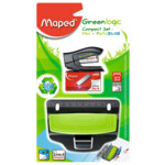 Канцелярский набор Maped Greenlogicgic (минимальный степлер + скобы + дырокол) (MP898210 4)