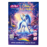 Картон белый мелованный двусторонний Zibi Unicorn А4, 10 листов, 180 г/м² (ZB.1991-07)