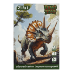 Набір кольорового картону Zibi Dino A4 7 кольорів 14 аркушів (ZB.1951-16)