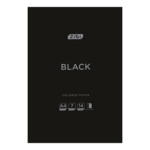 Бумага цветная двусторонняя Zibi Black A4 14 листов 7 цветов 90 г/м² (ZB.1909-01)