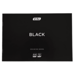 Альбом для рисования А4, 12 листов, на скобе, Zibi Black (ZB.1421-01)