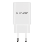 Мережевий зарядний пристрій Buromax USB-A+A, 21 Вт, білий (BM.0657)